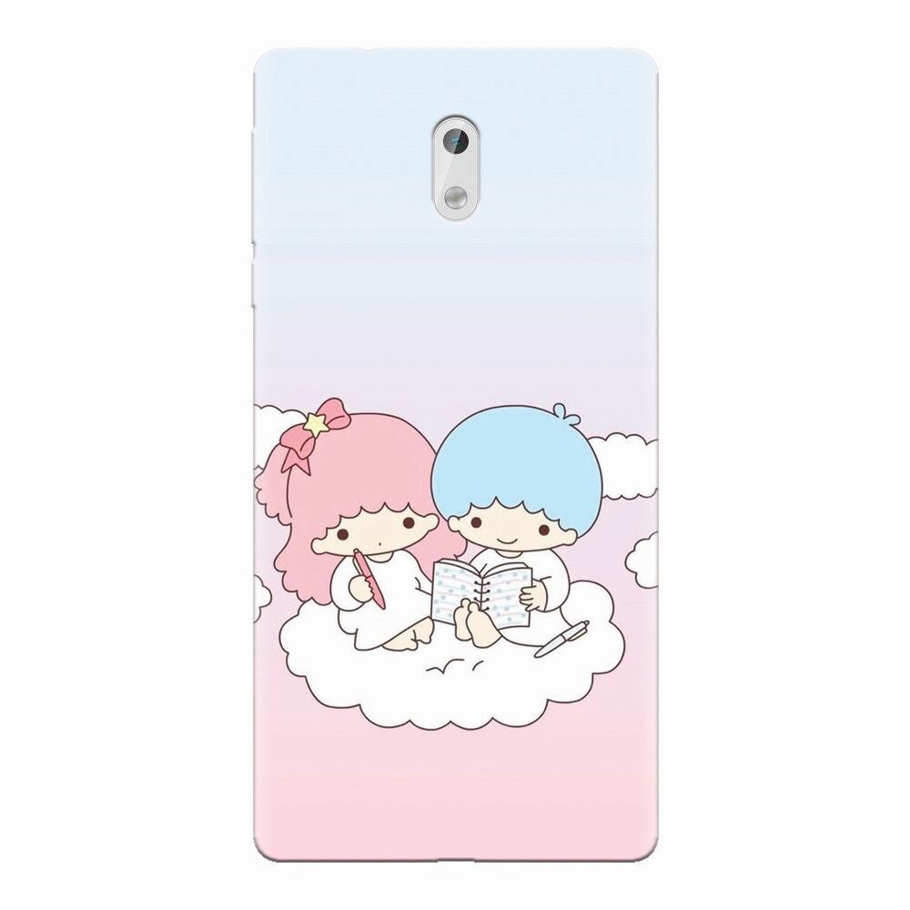 Husa silicon pentru Nokia 3, Little Twins On Cloud