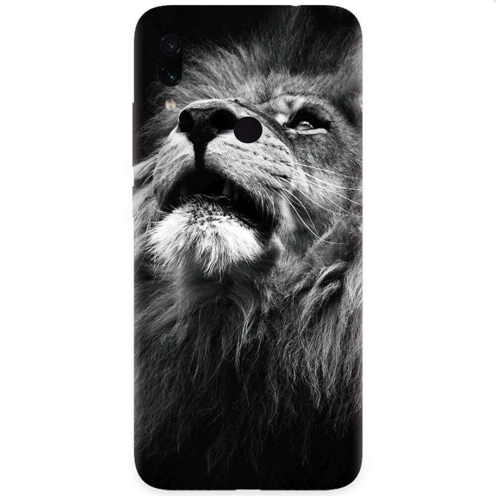 Husa silicon pentru Xiaomi Redmi Note 7, Majestic Lion Portrait