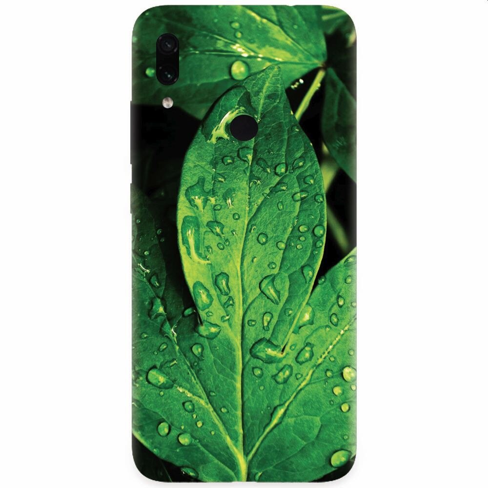 Husa silicon pentru Xiaomi Redmi Note 7, Leaves And Dew