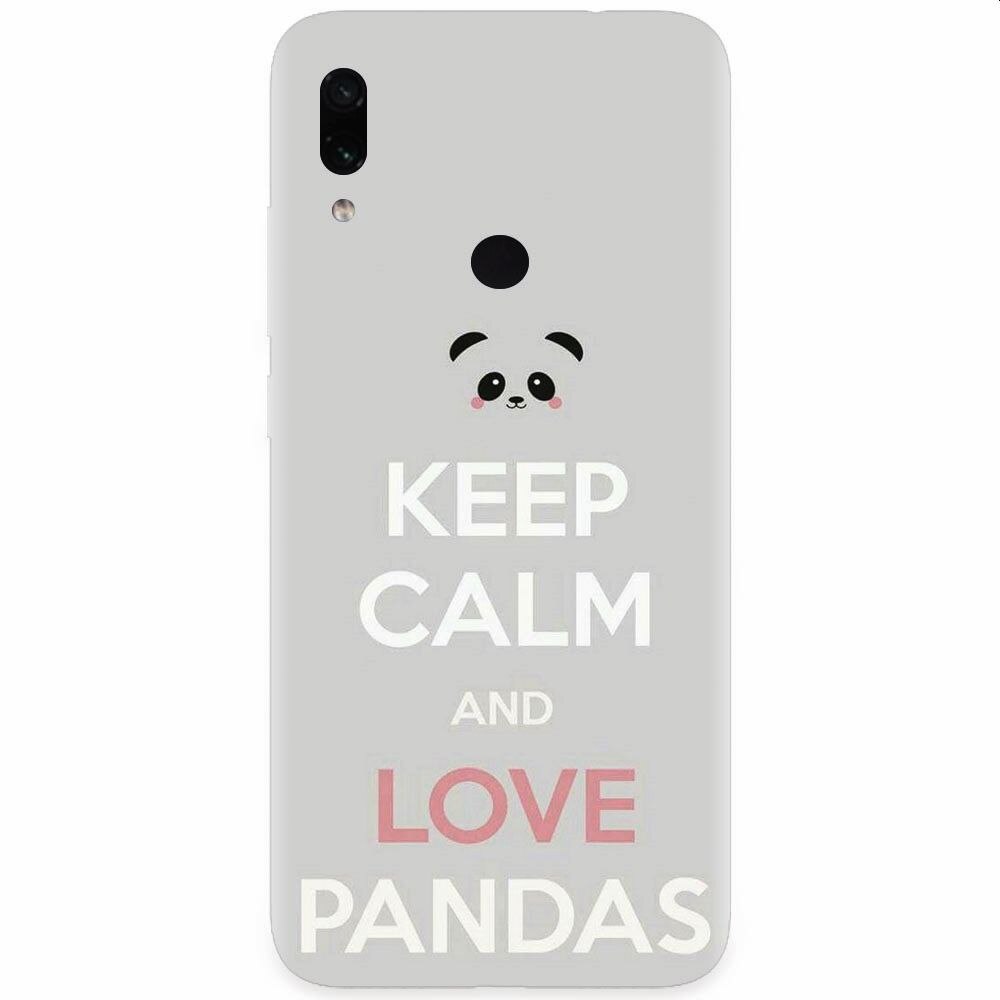 Husa silicon pentru Xiaomi Redmi Note 7, Panda Phone