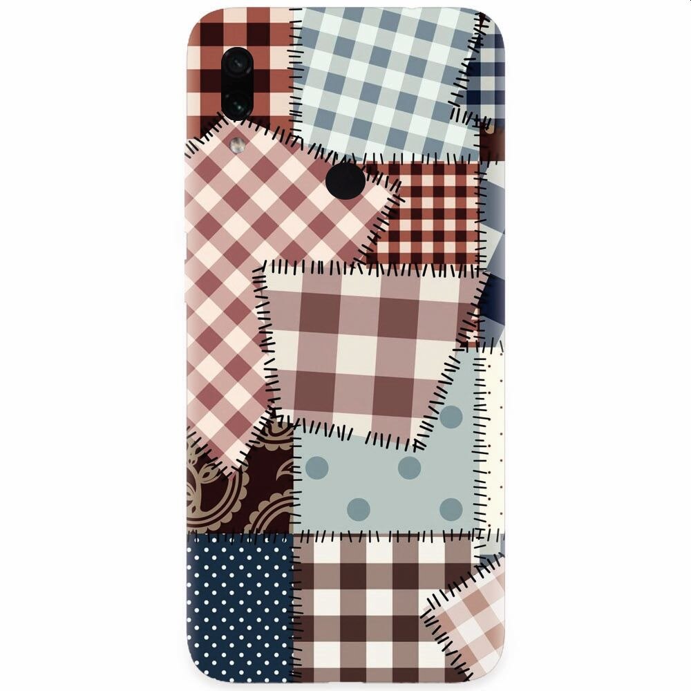 Husa silicon pentru Xiaomi Redmi Note 7, Patchwork Vector
