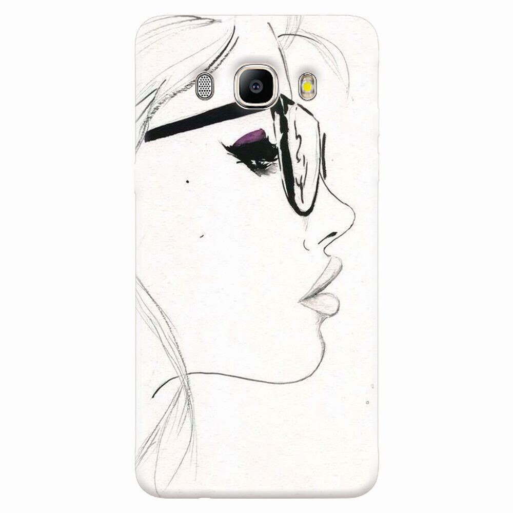 Husa silicon pentru Samsung Galaxy J7 2016, Girl Face