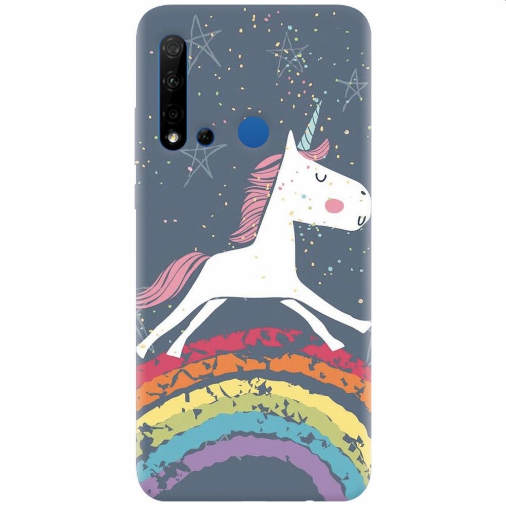 Husa silicon pentru Huawei P20 Lite (2019), Unicorn Rainbow