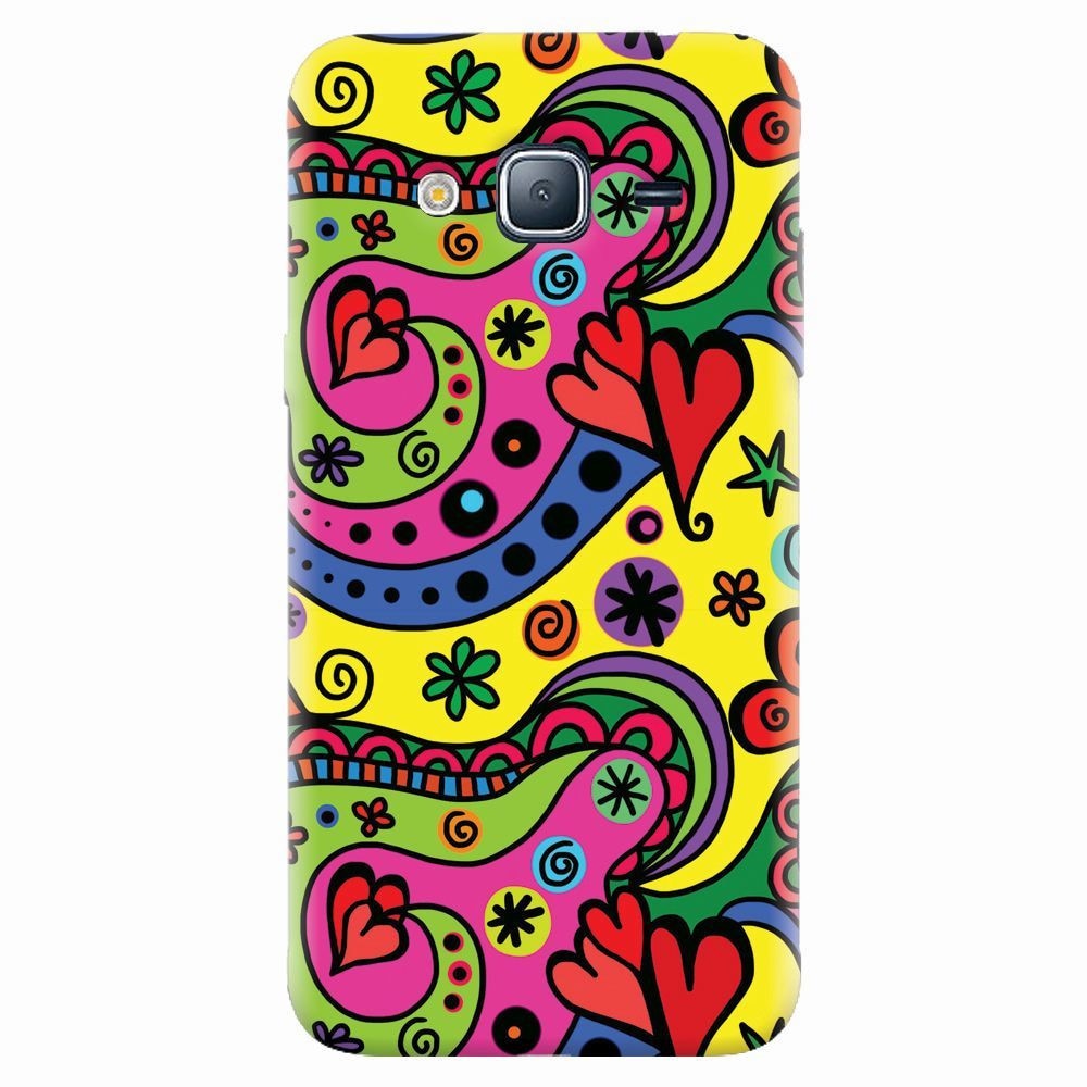 Husa silicon pentru Samsung Galaxy J5 2015, Heart Color