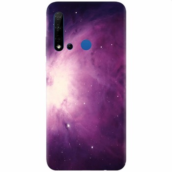 Husa silicon pentru Huawei P20 Lite (2019), Purple Supernova Nebula Explosion Husa silicon pentru Huawei P20 Lite (2019), Purple Supernova Nebula Explosion