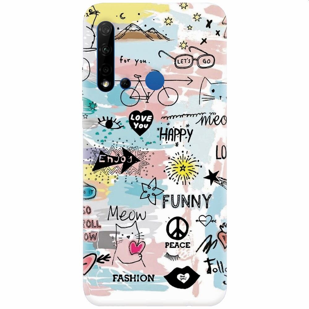 Husa silicon pentru Huawei P20 Lite (2019), Travel 101