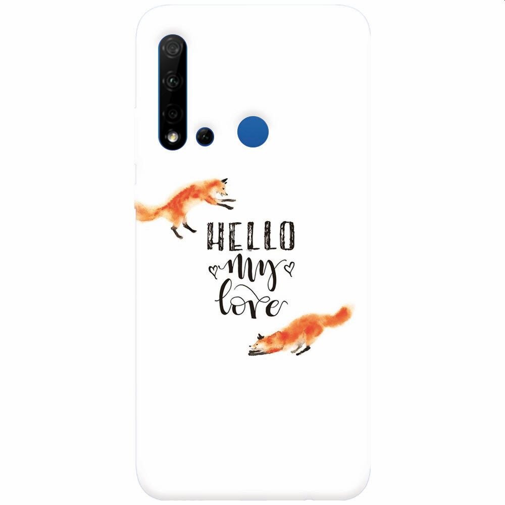 Husa silicon pentru Huawei P20 Lite (2019), Hello My Love