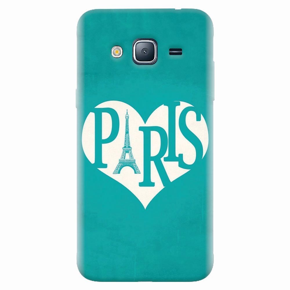 Husa silicon pentru Samsung Galaxy J5 2015, I Love Paris
