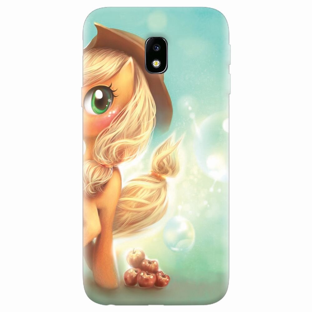 Husa silicon pentru Samsung Galaxy J7 Pro 2017, Applejack Pony Cute K