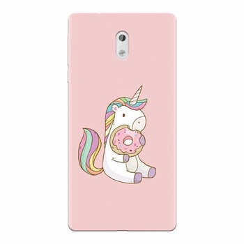 Husa silicon pentru Nokia 3, Unicorn Donuts Husa silicon pentru Nokia 3, Unicorn Donuts