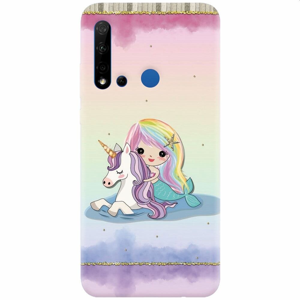 Husa silicon pentru Huawei P20 Lite (2019), Mermaid Unicorn Play