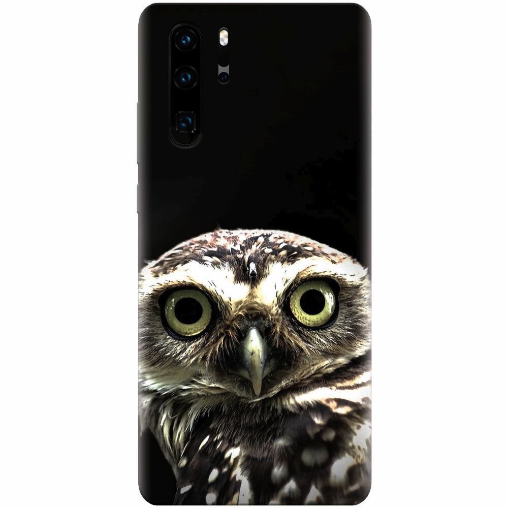 Husa silicon pentru Huawei P30 Pro, Owl In The Dark