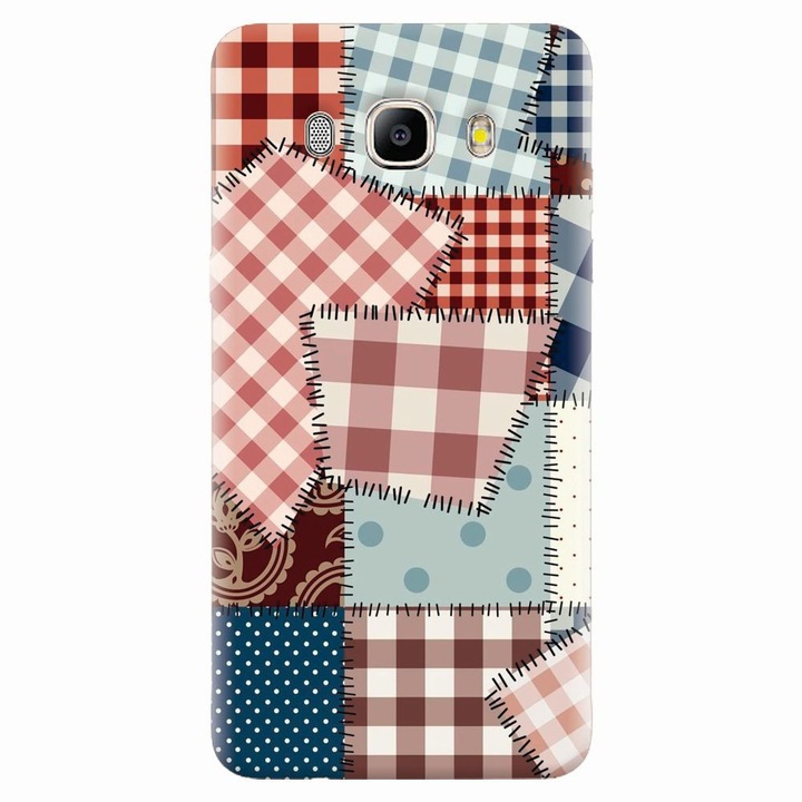 Husa silicon pentru Samsung Galaxy J7 2016, Patchwork Vector