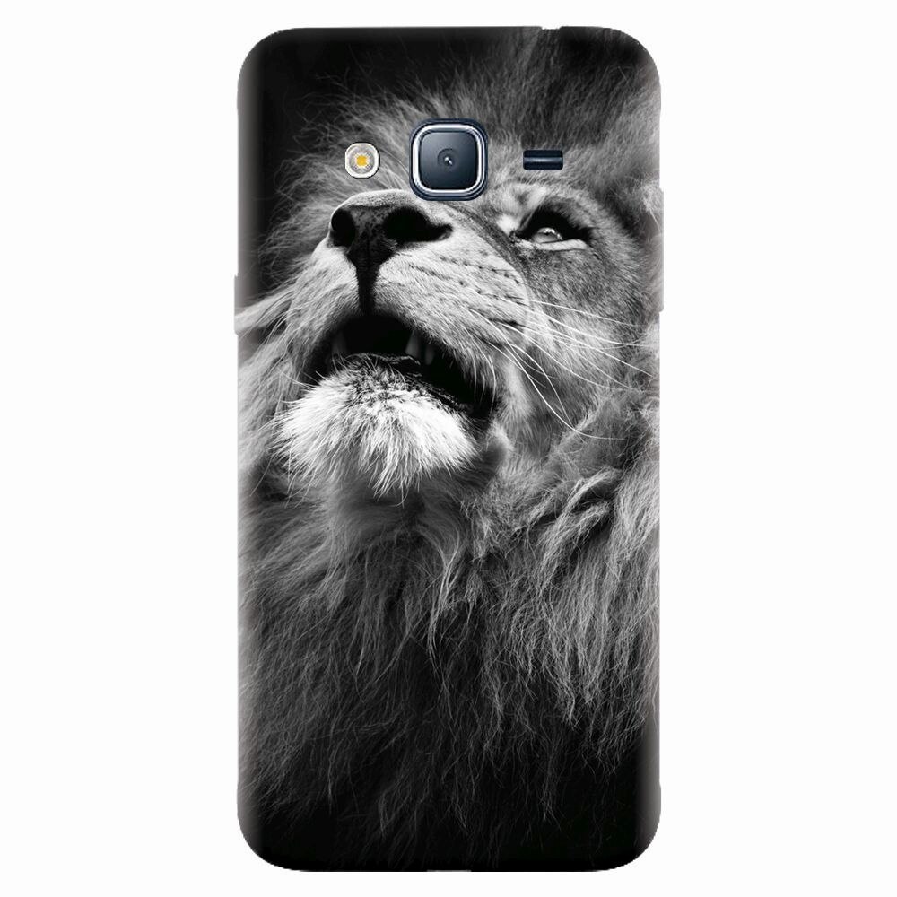 Husa silicon pentru Samsung Galaxy J5 2015, Majestic Lion Portrait