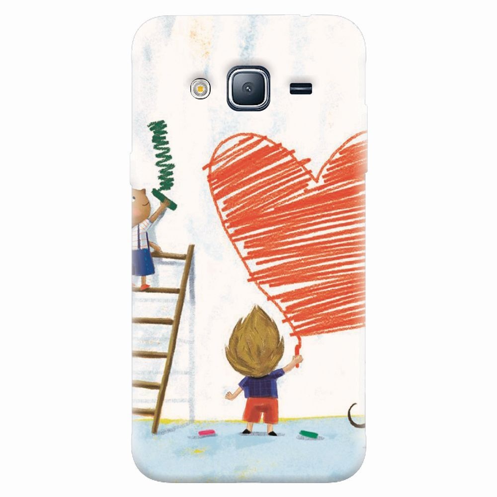 Husa silicon pentru Samsung Galaxy J5 2015, I Love You Creatures