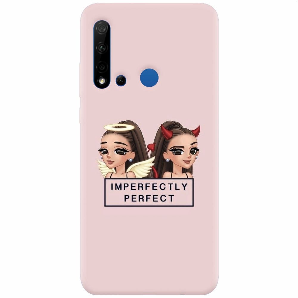 Husa silicon pentru Huawei P20 Lite (2019), Imperfectly Perfect Pink