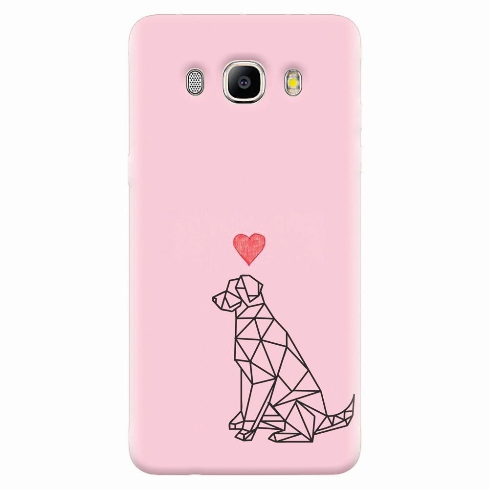 Husa silicon pentru Samsung Galaxy J7 2016, Love Dog