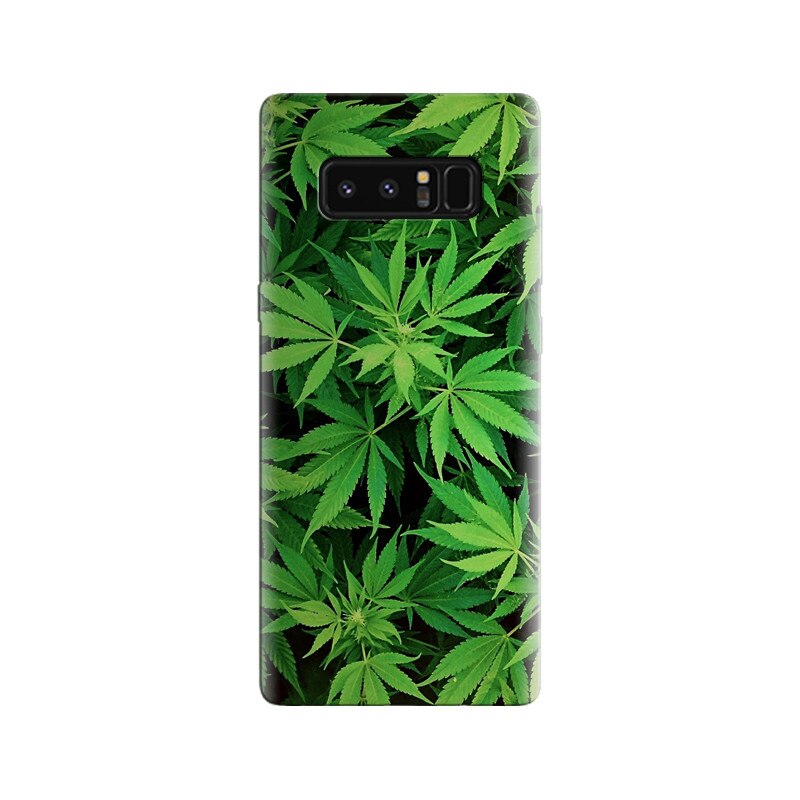 Husa Samsung Note 8 Green Leaf Pattern