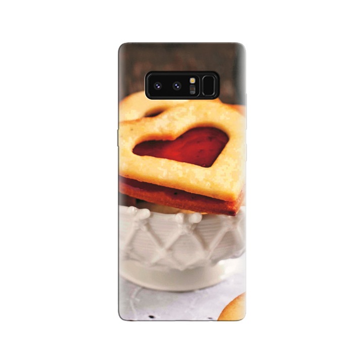 Husa din silicon compatibila cu Samsung Galaxy Note 8 - model Heart Cookies