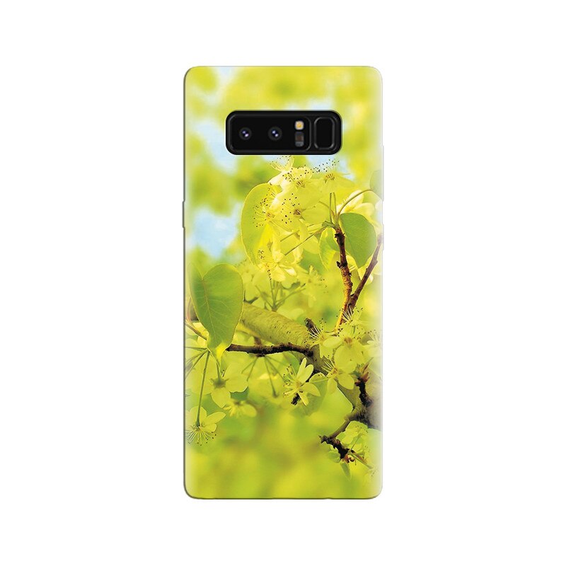 Husa Samsung Note 8 Green Flower With Leaf Hd