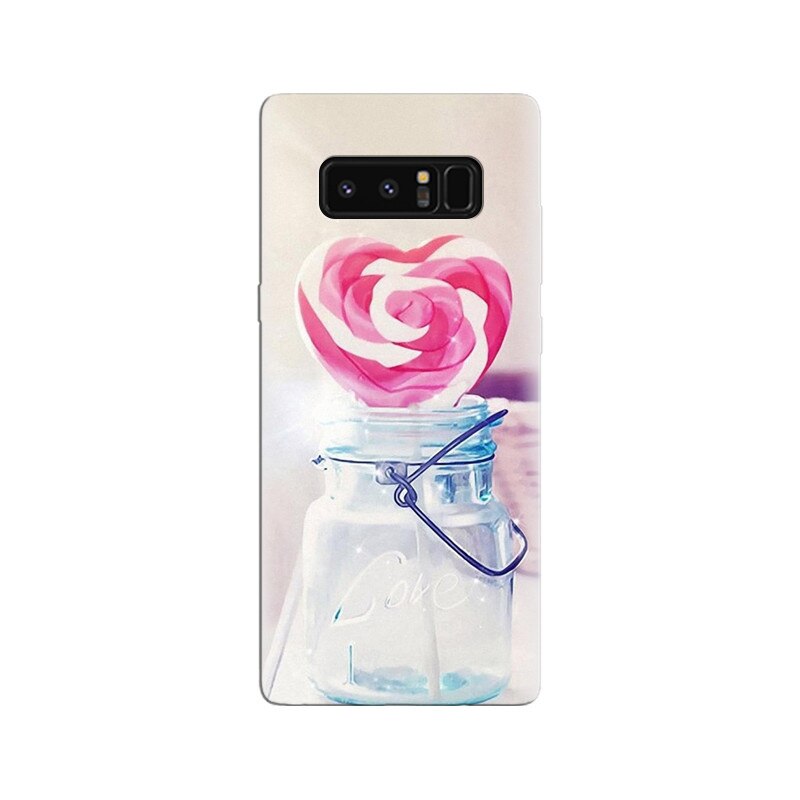 Husa Samsung Note 8 Heart Candy Cane Glass Jar Valentines Gift