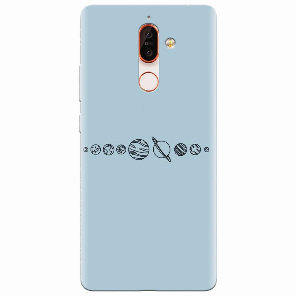 Husa silicon pentru Nokia 7 Plus, Planets