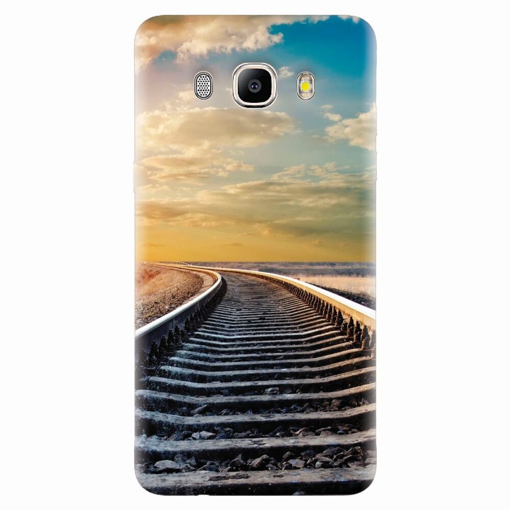 Husa silicon pentru Samsung Galaxy J7 2016, Railroad Horizon