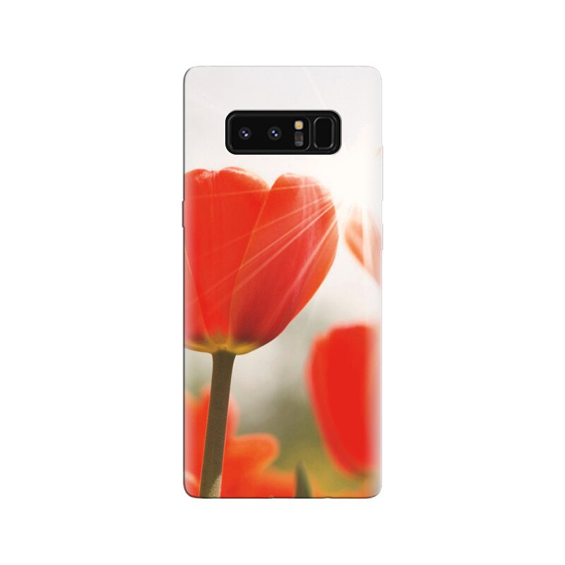 Husa Samsung Note 8 Orange Tulips Flower Backgrounds