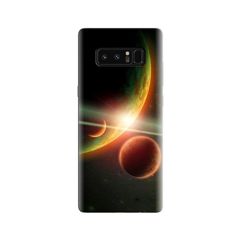 Husa Samsung Note 8 Green Planets Energy Cosmos Galaxies
