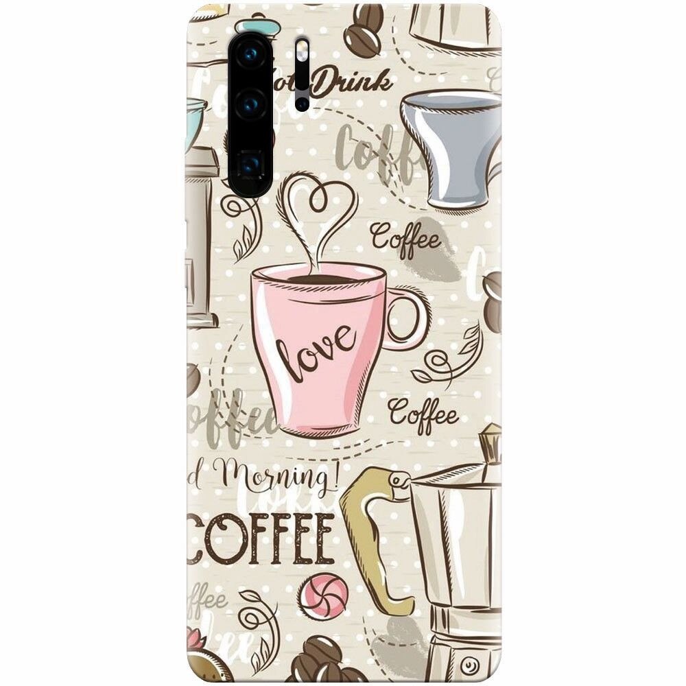 Husa silicon pentru Huawei P30 Pro, Coffe And Donuts