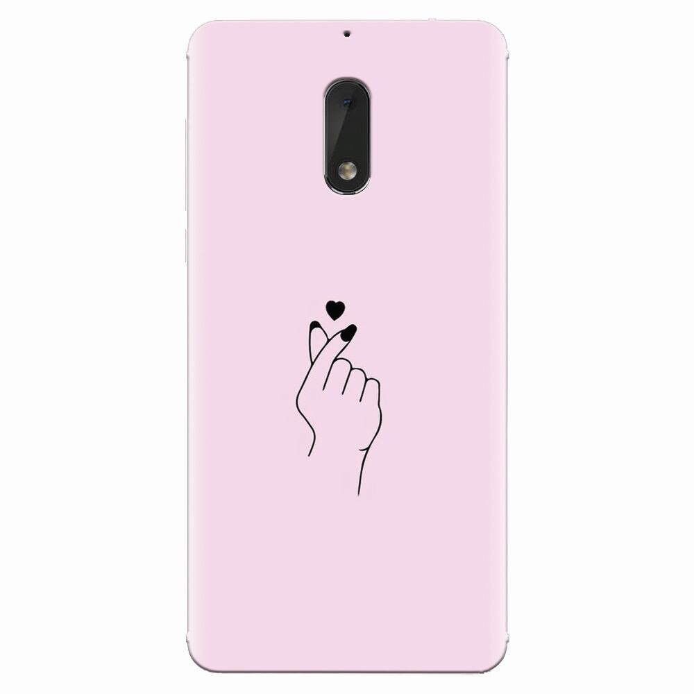 Husa silicon pentru Nokia 6, Simple Love