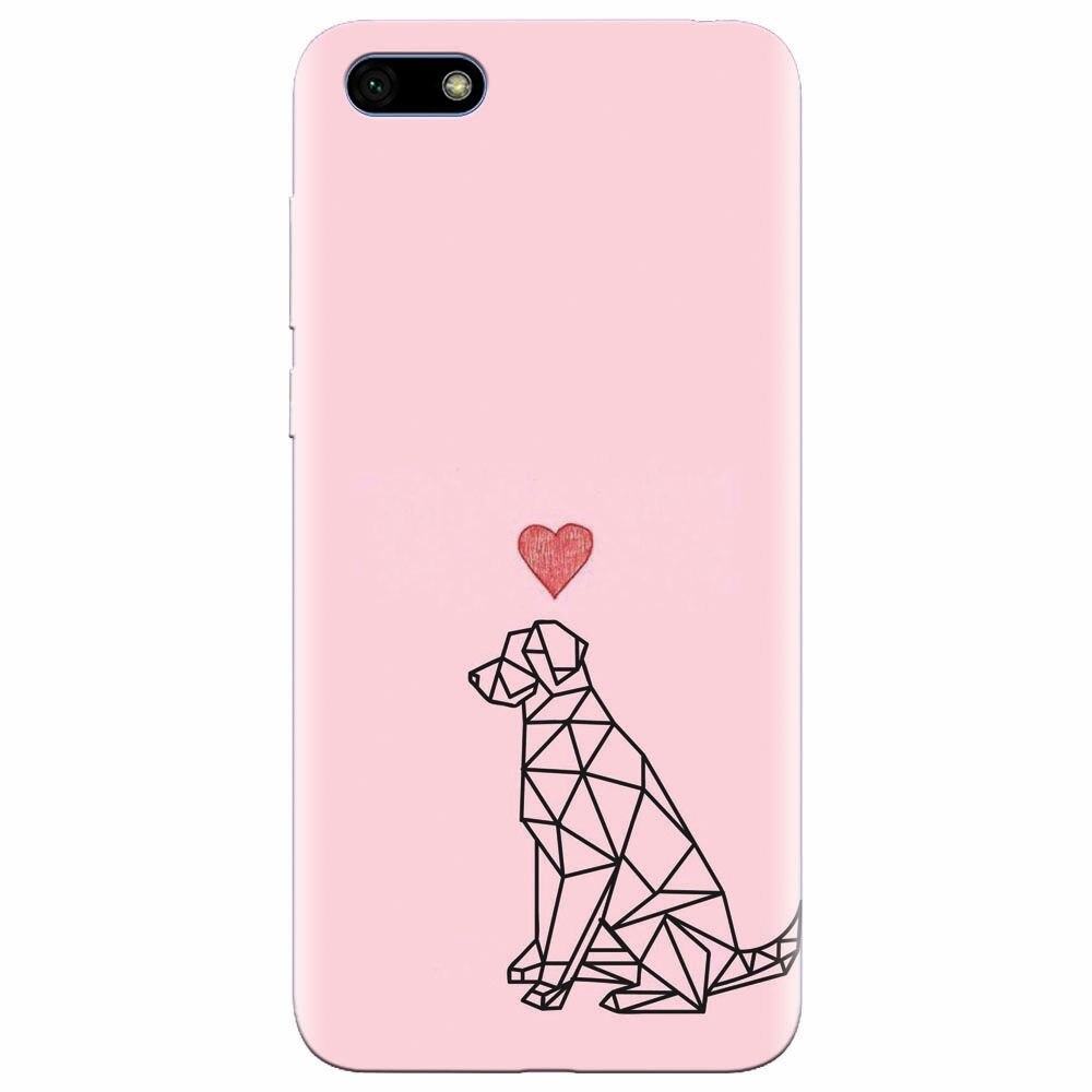 Husa silicon pentru Huawei Y5 Prime 2018, Love Dog