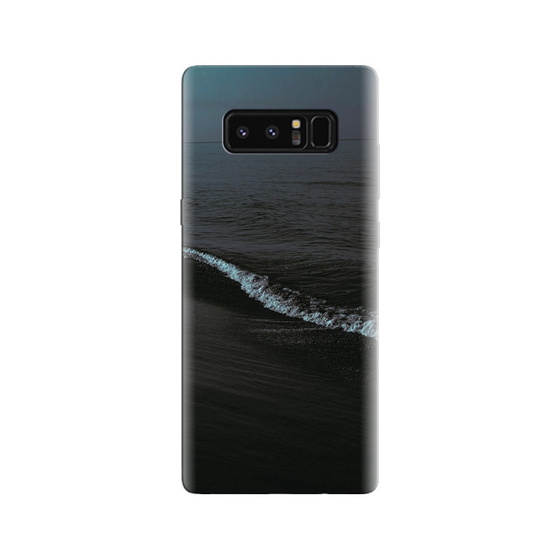 Husa Samsung Note 8 Overcast Sea Beach Waves At Night Wide