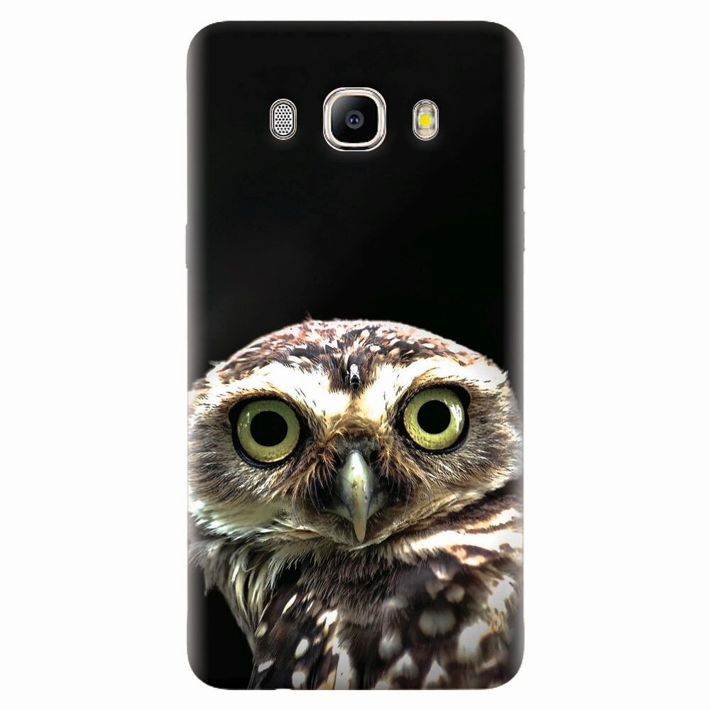 Husa silicon pentru Samsung Galaxy J7 2016, Owl In The Dark