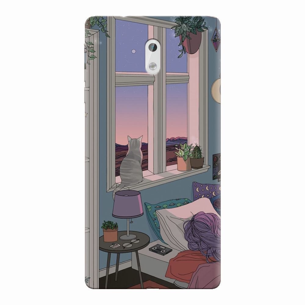 Husa silicon pentru Nokia 3, Girl Room