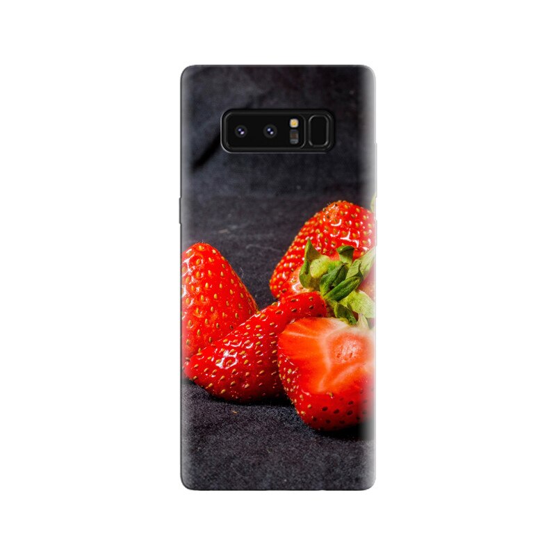 Husa Samsung Note 8 Strawberry With Black Background