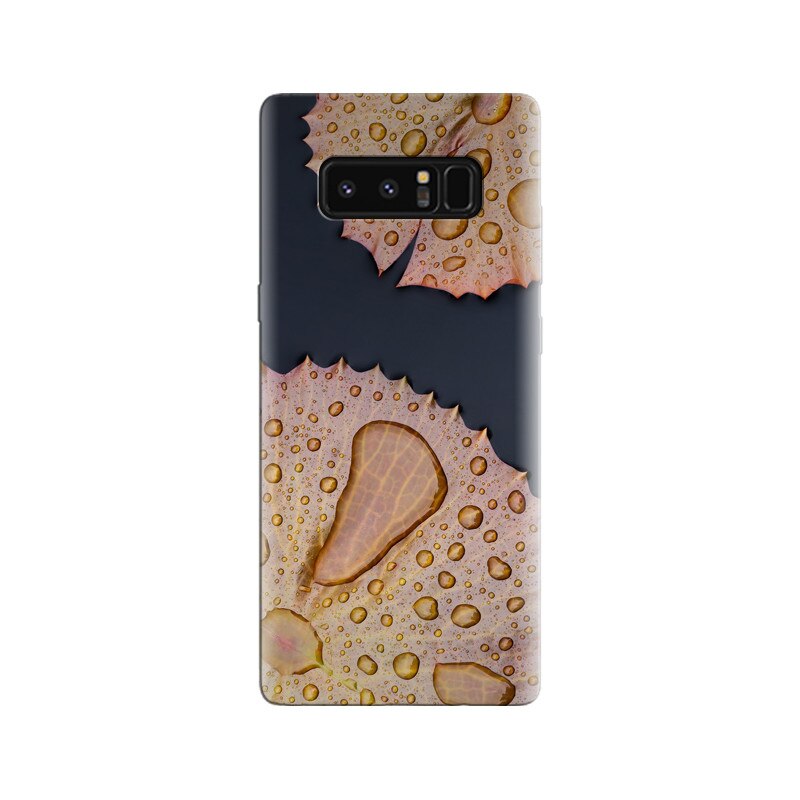 Husa Samsung Note 8 Stock Smartphone Autumn Leaves Dew Drops