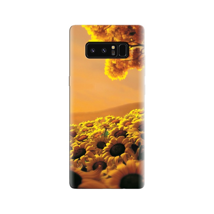 Силиконов калъф, съвместим с модел Samsung Galaxy Note 8 - Sunflowers Landscapes Backgrounds