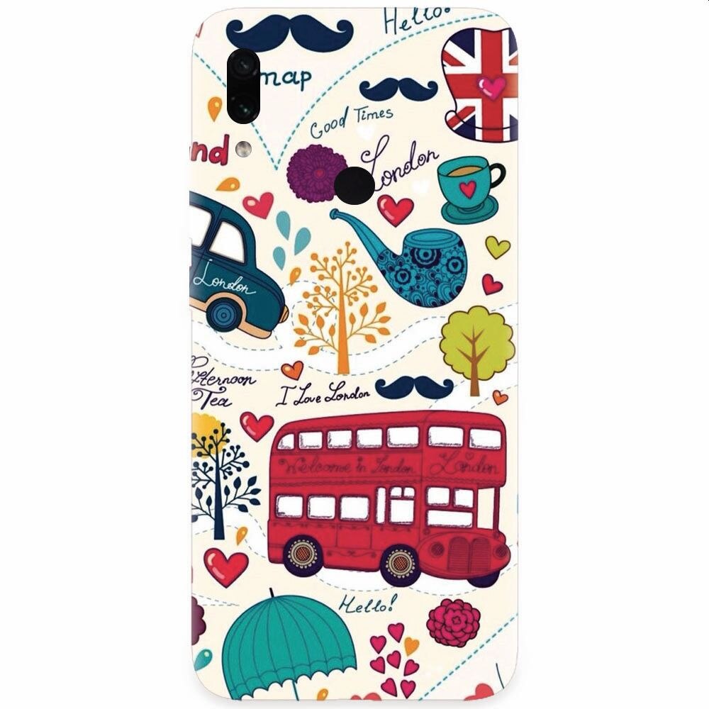 Husa silicon pentru Xiaomi Redmi Note 7, Welcome In London