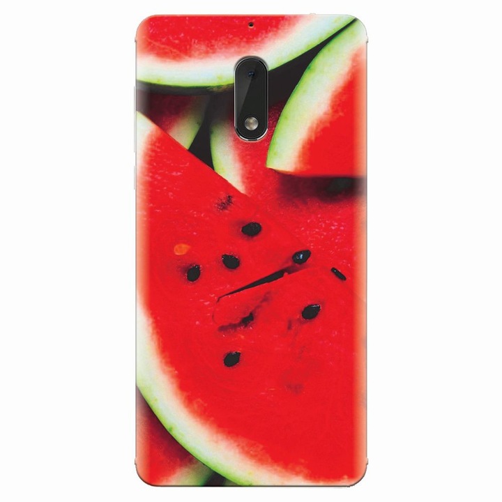 Силиконов калъф за Nokia 6, S Of Watermelon Slice