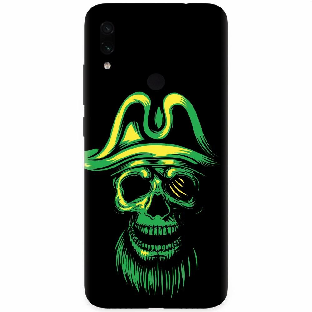 Husa silicon pentru Xiaomi Redmi Note 7, Pirate Skull