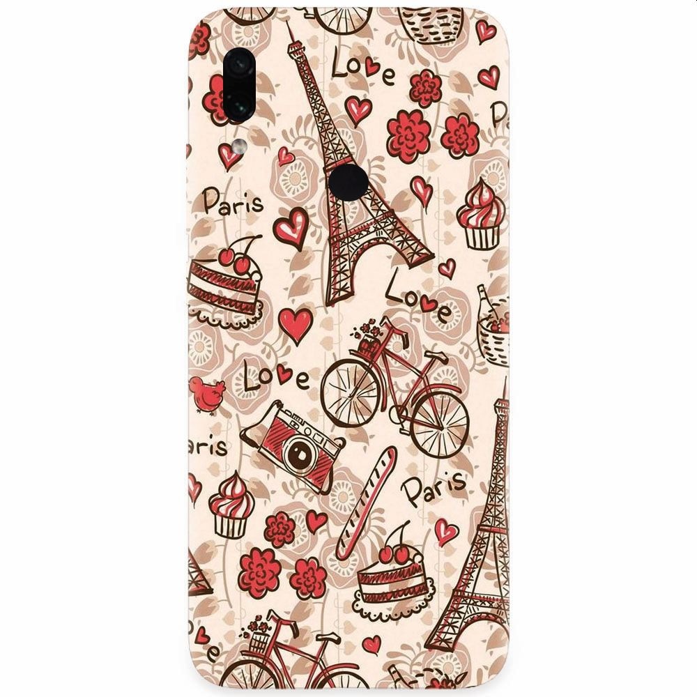 Husa silicon pentru Xiaomi Redmi Note 7, Paris Love