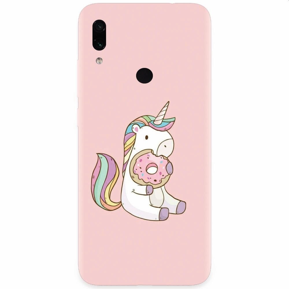 Husa silicon pentru Xiaomi Redmi Note 7, Unicorn Donuts