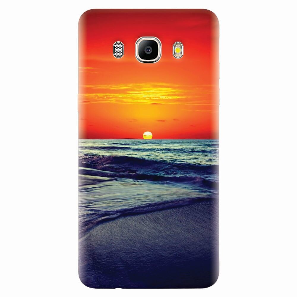 Husa silicon pentru Samsung Galaxy J7 2016, Ocean Sunset