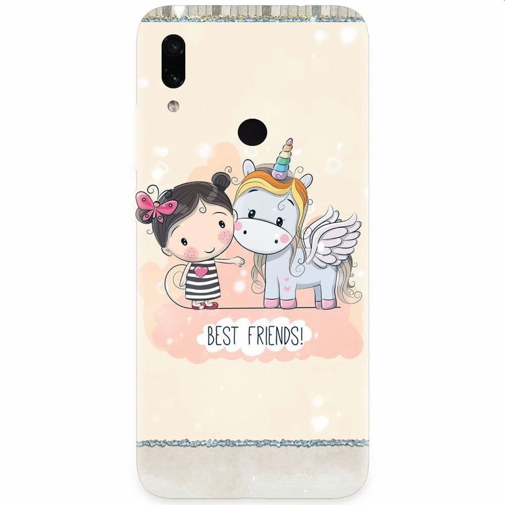 Husa silicon pentru Xiaomi Redmi Note 7, Best Friends