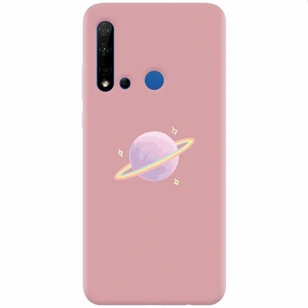 Husa silicon pentru Huawei P20 Lite (2019), Saturn On Pink