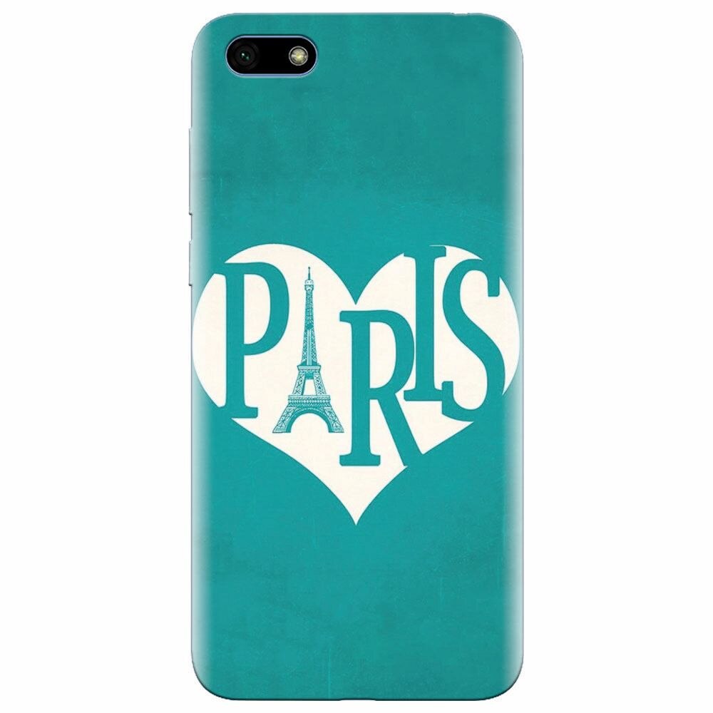 Husa silicon pentru Huawei Y5 Prime 2018, I Love Paris