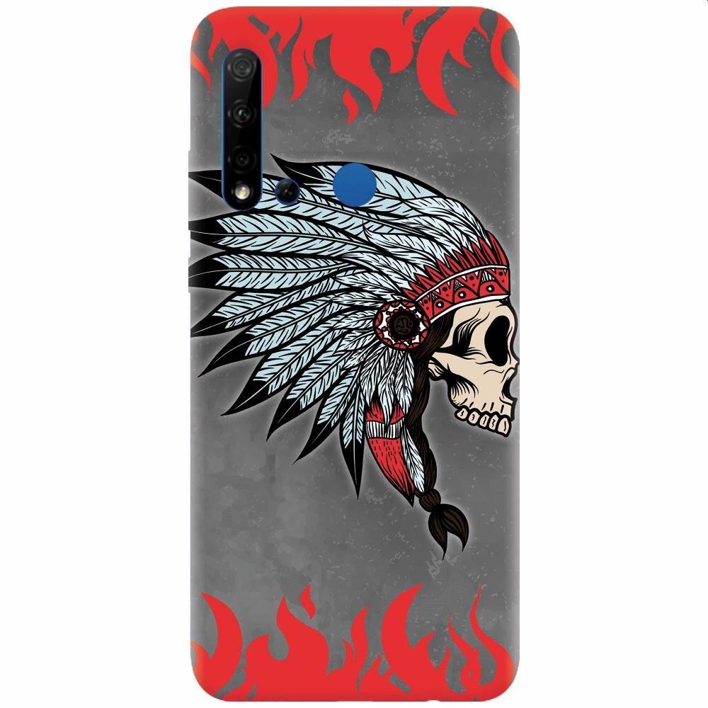Husa silicon pentru Huawei P20 Lite (2019), Indian Skull