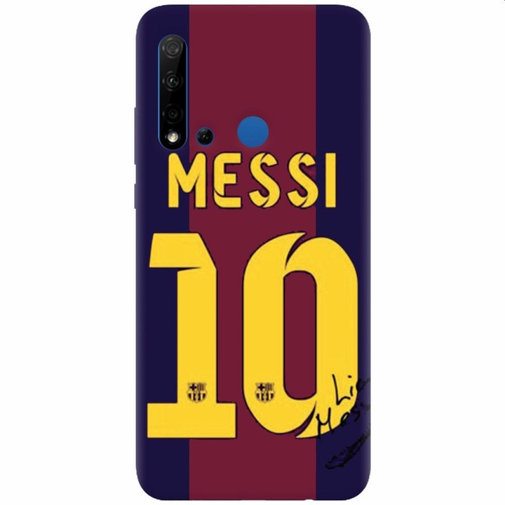 Силиконов кейс съвместим с Huawei P20 Lite (2019), Messi 0
