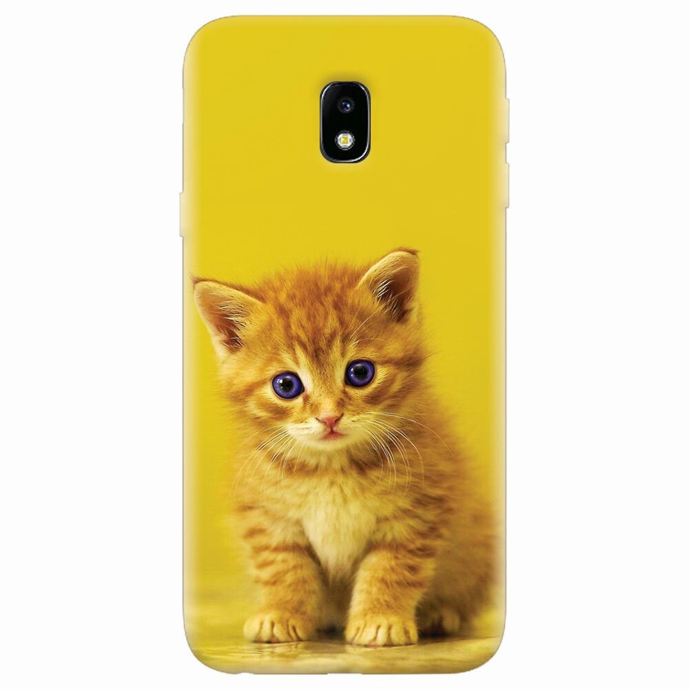 Husa silicon pentru Samsung Galaxy J7 Pro 2017, Baby Kitten